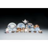 A varied collection of Chinese blue and white, famille rose and Imari-style porcelain, Yongzheng/Qia