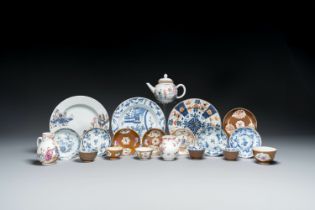 A varied collection of Chinese blue and white, famille rose and Imari-style porcelain, Yongzheng/Qia