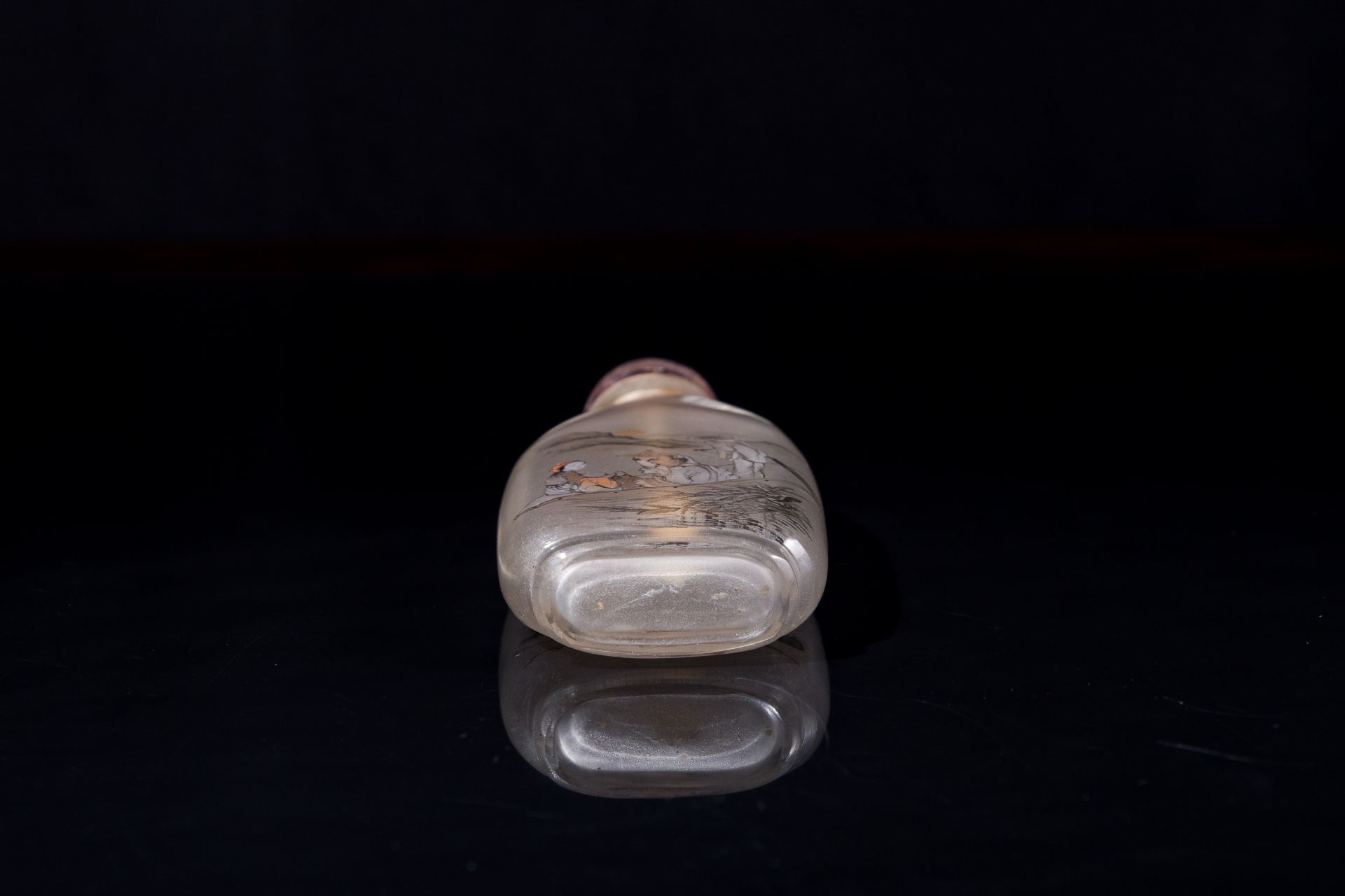 A Chinese inside-painted glass snuff bottle, Ma Shaoxuan é¦¬å°‘å®£ mark, 19/20th C. - Bild 6 aus 6