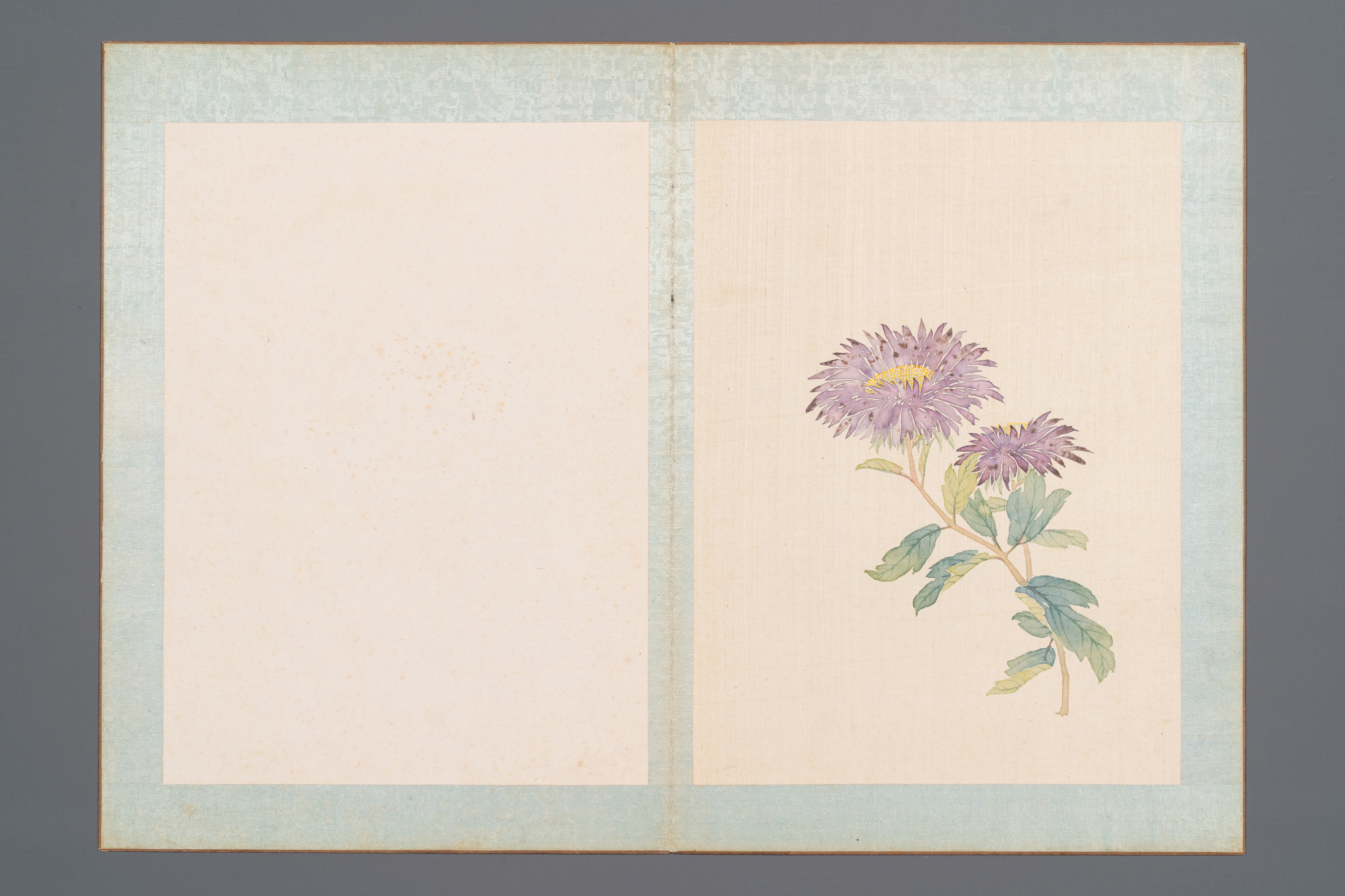 Chinese school: Seven works with birds and flowers, ink and colour on silk, signed Jinghan æ™¯æ¶µ, 1 - Image 5 of 12