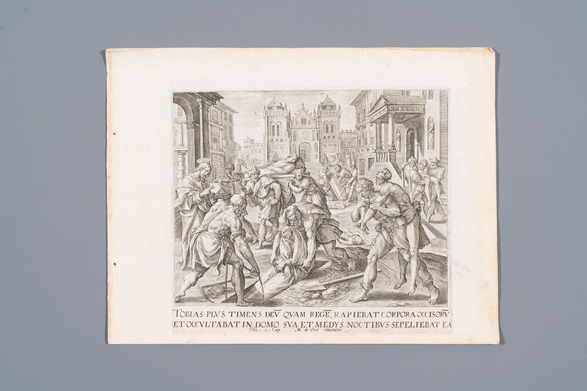 Maarten de Vos, Gerard de Jode, and after Teniers & Brouwer: Eight engravings, 16th C. and later - Bild 6 aus 39