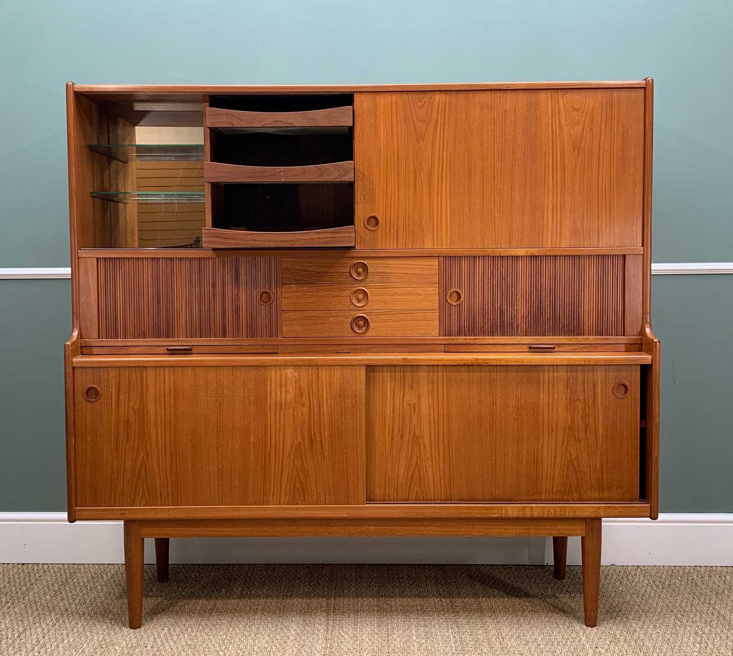 JOHANNES ANDERSON FOR ULDUM MOBELFABRIK: Danish teak cabinet, c. 1960s, fitted three registers of - Image 4 of 19