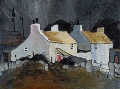 ‡ STEPHEN JOHN OWEN oil on canvas - entitled verso, 'Bryn Ffynon' on Albany Gallery label, signed