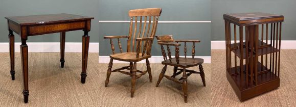 OCCASIONAL FURNITURE: comprising 20th C. Italian neoclassical marquetry side table, 74 (w) x