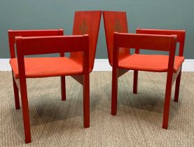 PAIR OF 1969 PRINCE OF WALES INVESTITURE CHAIRS, designed by Lord Snowdon, manufactured by Welsh