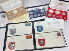 FRANKLIN MINT COOK ISLANDS & PAPUAN NEW GUINEA PROOF SETS, comprising Cook Is 1976, Cook Is Royal