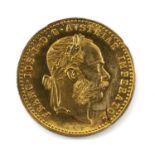 AUSTRIAN GOLD ONE DUCAT COIN, 1915, 3.5gms Provenance: private collection Cardiff Comments: good