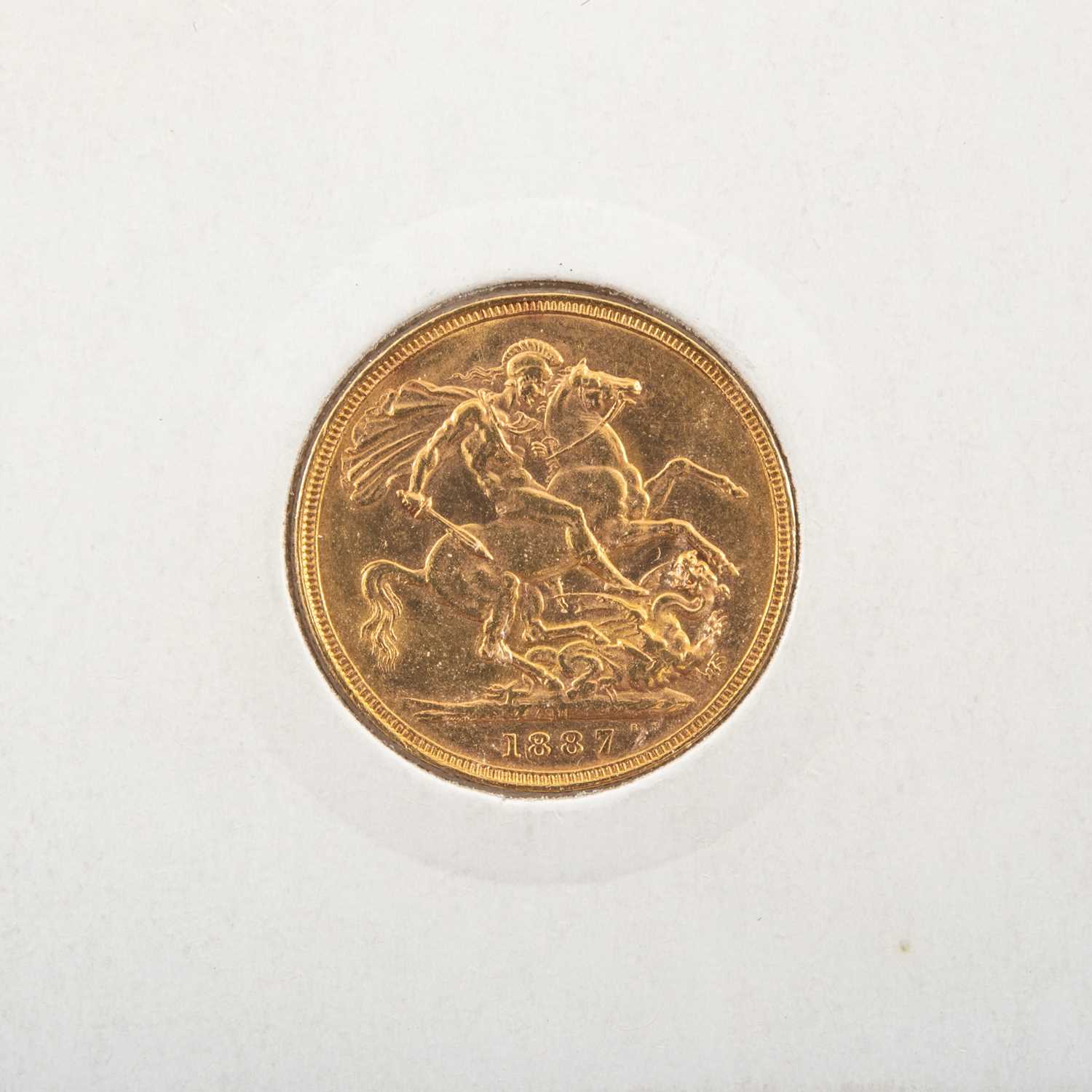 VICTORIAN GOLD SOVEREIGN, 1887, Jubilee head, in coin sleeve Provenance: deceased estate Swansea - Image 2 of 2