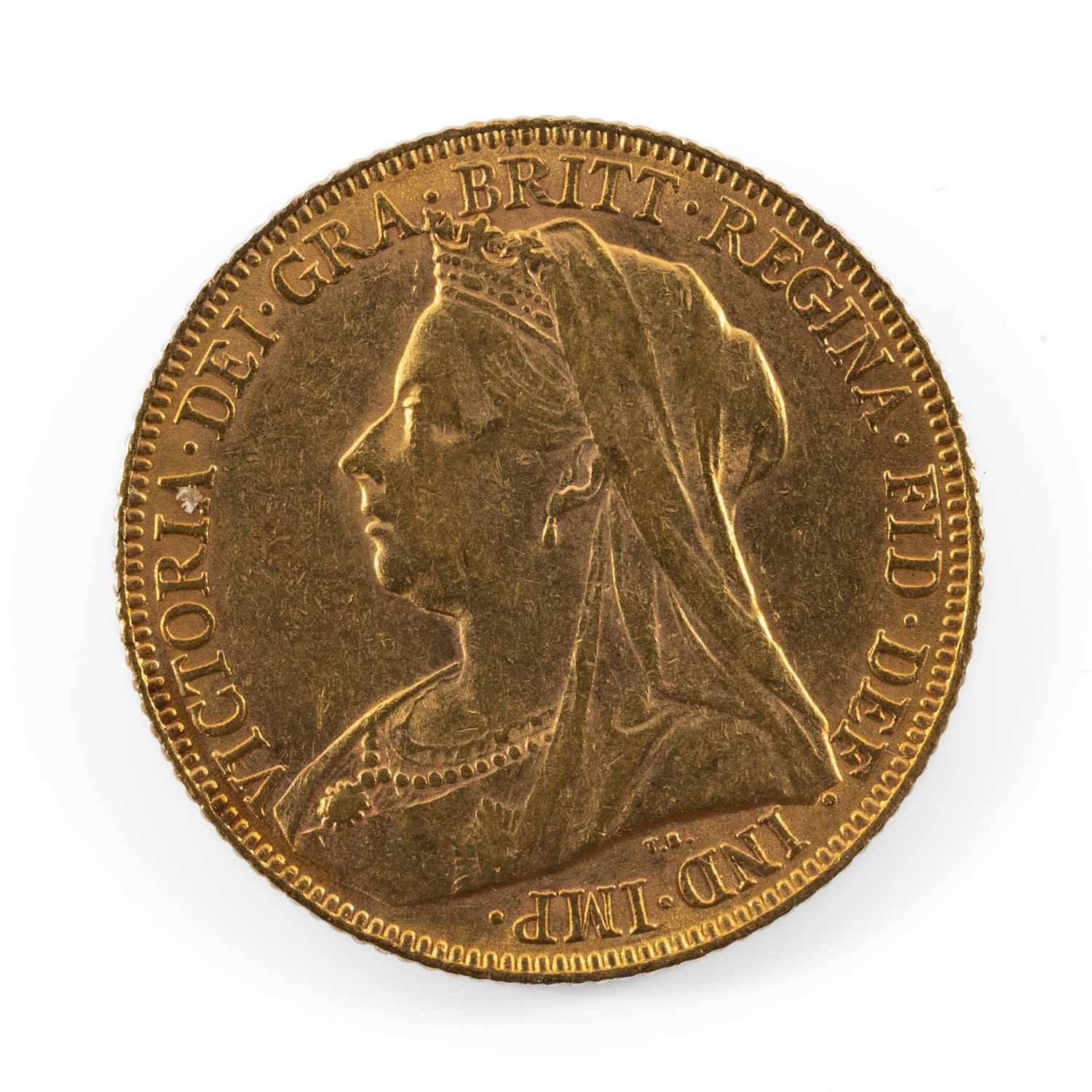 VICTORIAN GOLD SOVEREIGN, 1900, old / veiled head, 8.0gms Provenance: private collection - Image 2 of 2