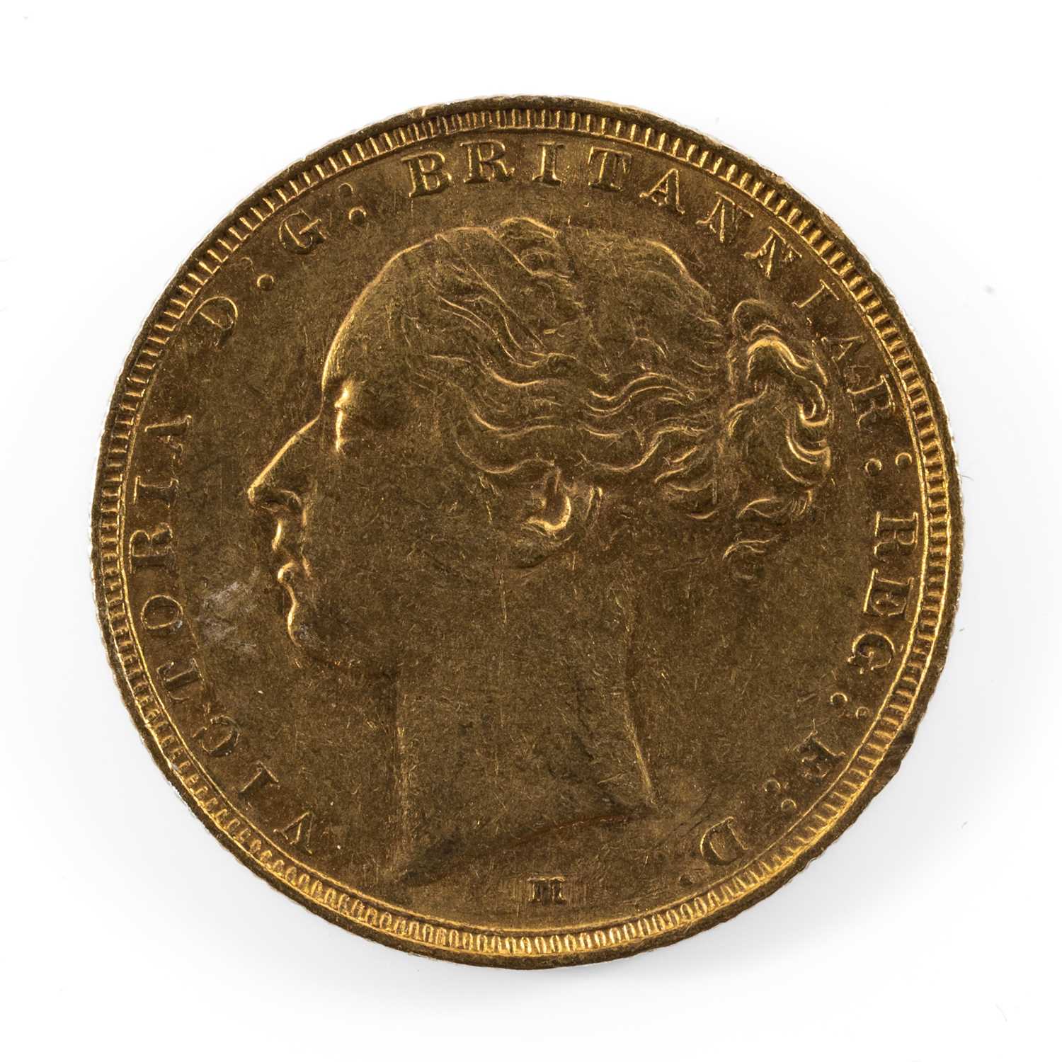 VICTORIAN GOLD SOVEREIGN, 1884, young head, 8.0gms Provenance: private collection Monmouthshire - Image 2 of 2