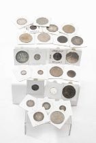 19TH & 20TH CENTURY BRITISH COINS including 1887 crown, 2 x double florin, florin, half crown, other