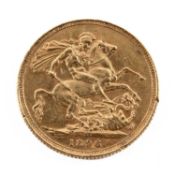 VICTORIAN GOLD SOVEREIGN, 1896, Sydney Mint, 7.9gms Provanance: private collection Vale of Glamorgan