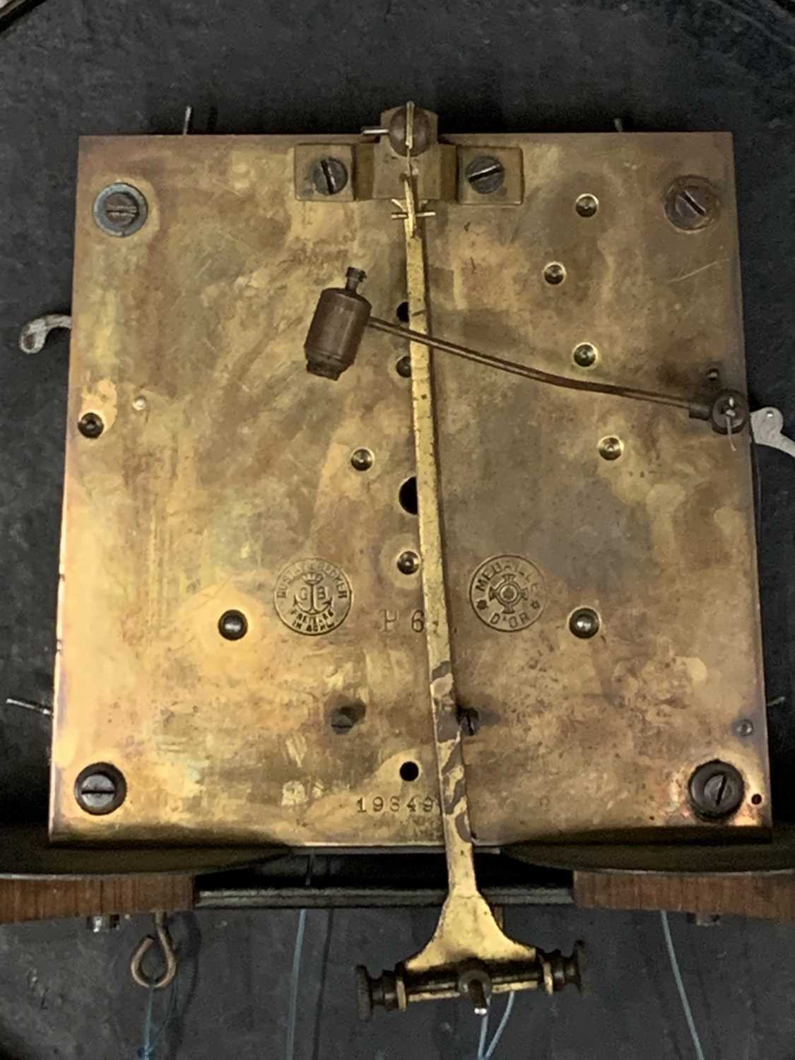 GUSTAV BECKER WALNUT CASED VIENNA WALL CLOCK pendulum driven twin weight movement (pendulum and - Image 2 of 7