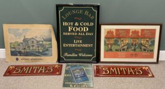 PUB, SHOP, POST OFFICE ADVERTISING MATERIAL, comprising unframed Capstan Navy Cut cigarettes