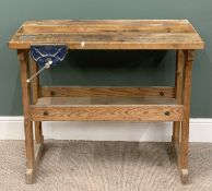 CARPENTER'S WORKBENCH WITH VICE, 84cms (h), 99cms (w), 50cms (d), 60cms including the vice