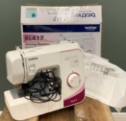 BROTHER RL417 COMPACT FREEARM SEWING MACHINE, boxed, E/T Provenance: deceased estate Conwy
