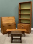 FOUR ITEMS OF MID-CENTURY FURNITURE comprising G Plan two piece lounge unit, fixed and adjustable