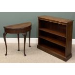 TWO ITEMS OF VINTAGE & LATER OCCASIONAL FURNITURE, comprising circa 1920, mahogany fold over half-