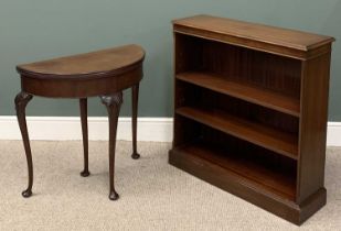 TWO ITEMS OF VINTAGE & LATER OCCASIONAL FURNITURE, comprising circa 1920, mahogany fold over half-