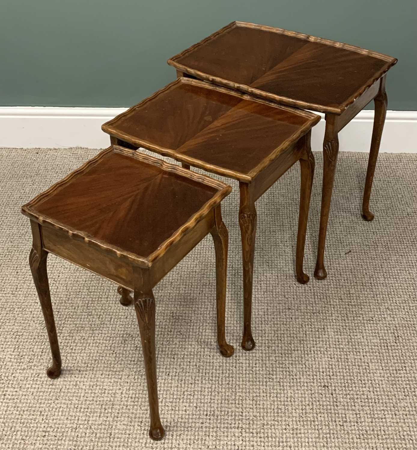 OCCASIONAL FURNITURE ITEMS comprising antique mahogany tilt-top tripod table, carved pie-crust - Image 3 of 5