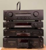 SONY HI-FI SEPARATES comprising TA-FE370 integrated stereo amplifier, ST-SE370 FM stereo/FM-AM