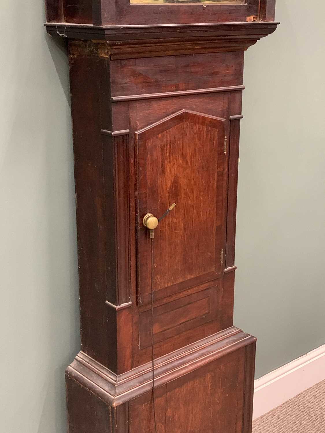 J REED BRAMPTON LONGCASE CLOCK circa 1850, arched top painted dial, Roman numerals, subsidiary - Image 9 of 11