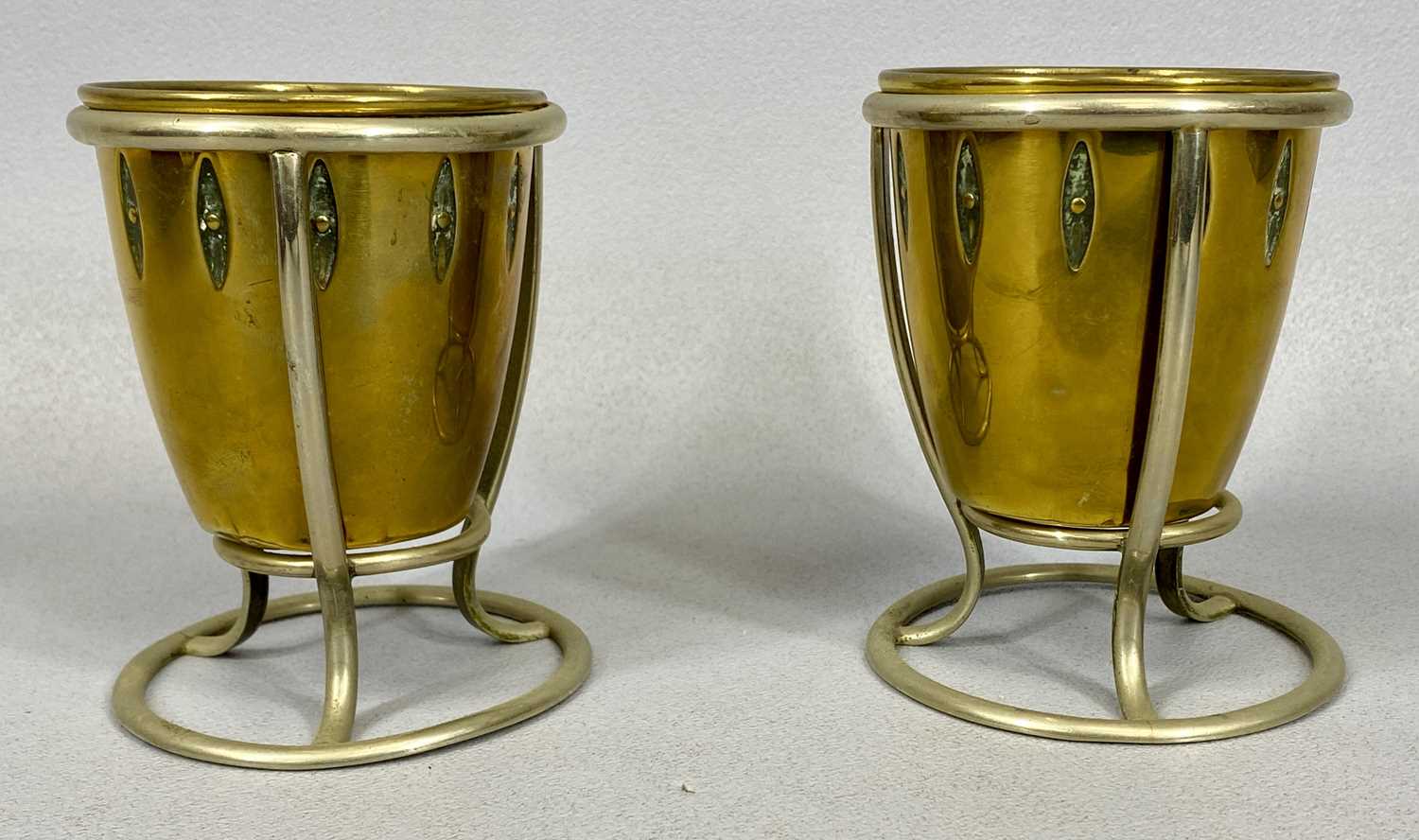 MIXED COLLECTABLE METALWARE, including ornate candle sticks a pair, made from cut down antler - Image 4 of 4