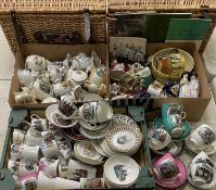EXTENSIVE COLLECTION OF WELSH LADIES/COSTUME CABINET CHINA, including cups and saucers, figures,