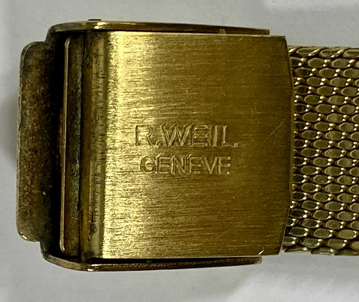 RAYMOND WEIL GOLD PLATED INTEGRAL BRACELET WRISTWATCH, gold colour dial, Roman numerals, 30mm ( - Image 2 of 3