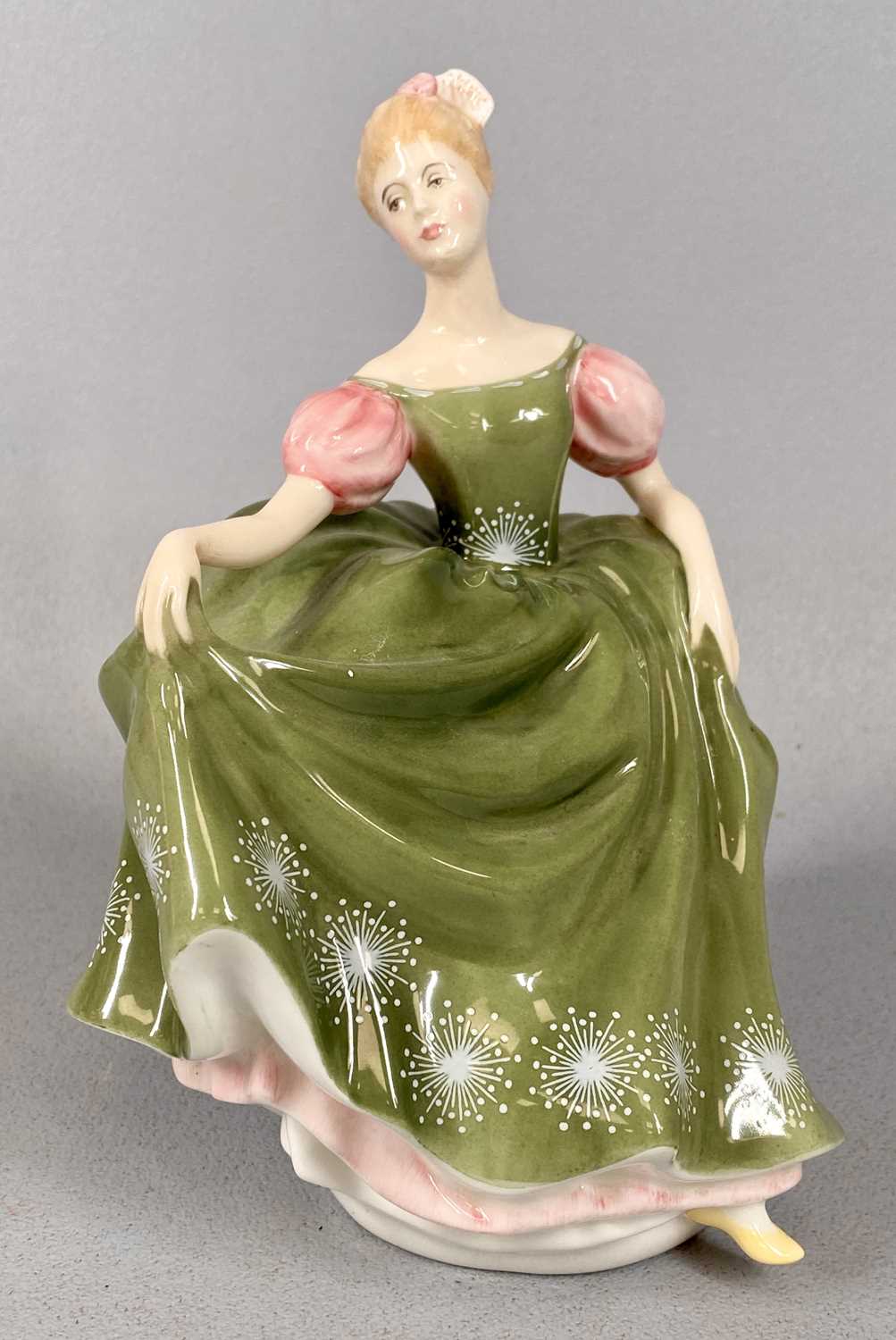 FIVE ROYAL DOULTON LADY FIGURINES, Victoria HN2471, Adrienne HN2304, Michelle HN2234, Vanity - Image 3 of 5