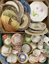 VARIOUS CABINET CUPS, SAUCERS, PLATES Royal Doulton, Royal Winton, Adams and various others,