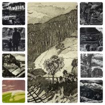 JOHN HUNT (British 20th Century) nine artist proof prints/limited edition prints - including 'View