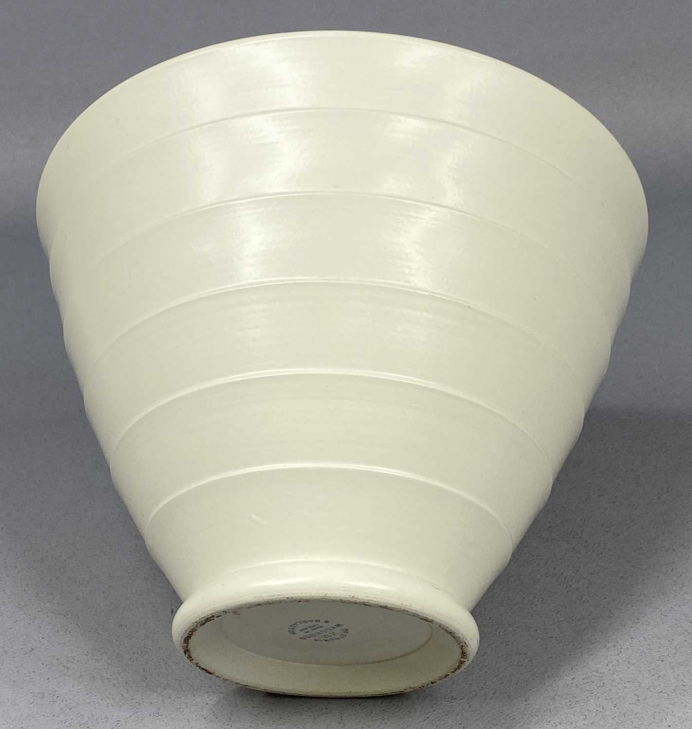 WEDGWOOD KEITH MURRAY RIBBED CONICAL BOWL, 16 (h) x 22.5cms (top diam.) Provenance: private - Image 2 of 2