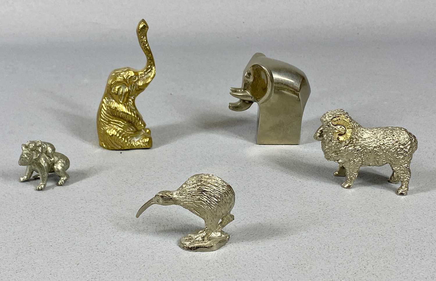 ORNAMENTAL ELEPHANT & OTHER ANIMAL COLLECTION, in various metals and other compositions, 14 - Image 5 of 5