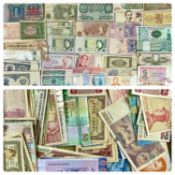 COLLECTION OF 120+ WORLD BANK NOTES, some British, to include L K O'Brien £1 note, J S Fforde 10