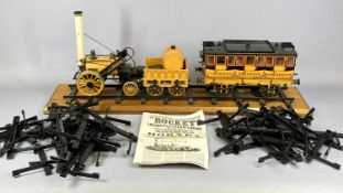 HORNBY G100 3.5 INCH GAUGE LIVE STEAM STEPHENSON'S ROCKET, LOCOMOTIVE AND TENDER, with over 80