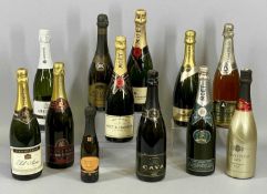 CHAMPAGNE & OTHER ALCOHOLIC BEVERAGES, twelve bottles Provenance: private collection Conwy