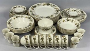 ROYAL DOULTON LARCHMONT TEA & DINNERWARE, 56 pieces, including nine 27cms (diam.) dinner plates
