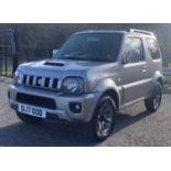 SUZUKI JIMNY SZ4 4X4 ESTATE CAR, petrol, 1328cc, registration SL17 00D, colour silver, current