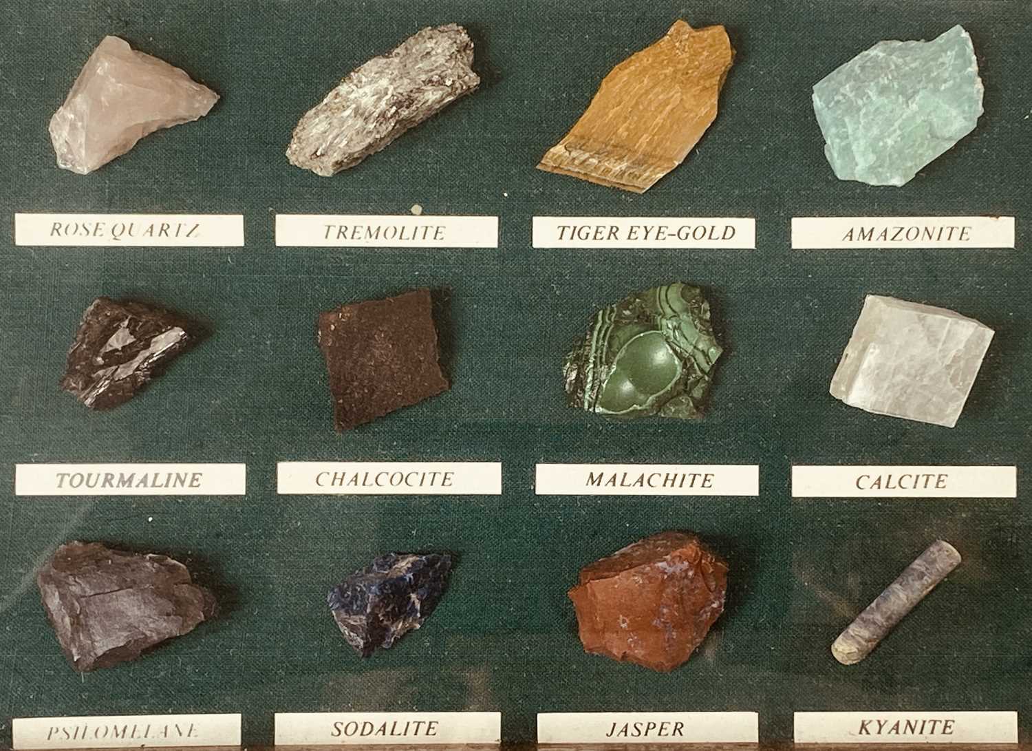 CASED COLLECTON OF MINERAL SAMPLES, forty various with underline identification tabs, 21 x 51cms - Image 2 of 2