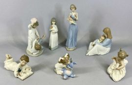 GROUP OF SEVEN NAO FIGURINES, 33cms (h) the tallest Provenance: private collection Conwy