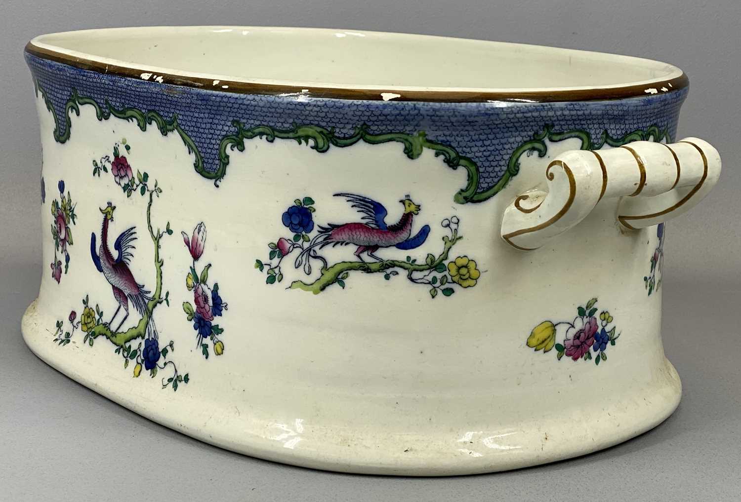 GROUP OF MIXED CERAMICS comprising pair of large Victorian Staffordshire spaniels, cream glazed with - Image 4 of 4