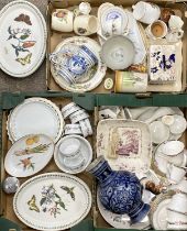 19TH CENTURY & LATER POTTERY & PORCELAIN COLLECTION, to include a small 19th century provincial