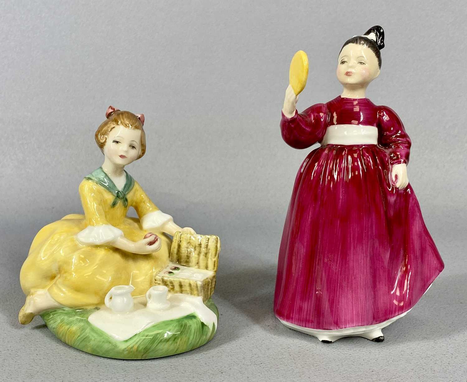 FIVE ROYAL DOULTON LADY FIGURINES, Victoria HN2471, Adrienne HN2304, Michelle HN2234, Vanity - Image 5 of 5