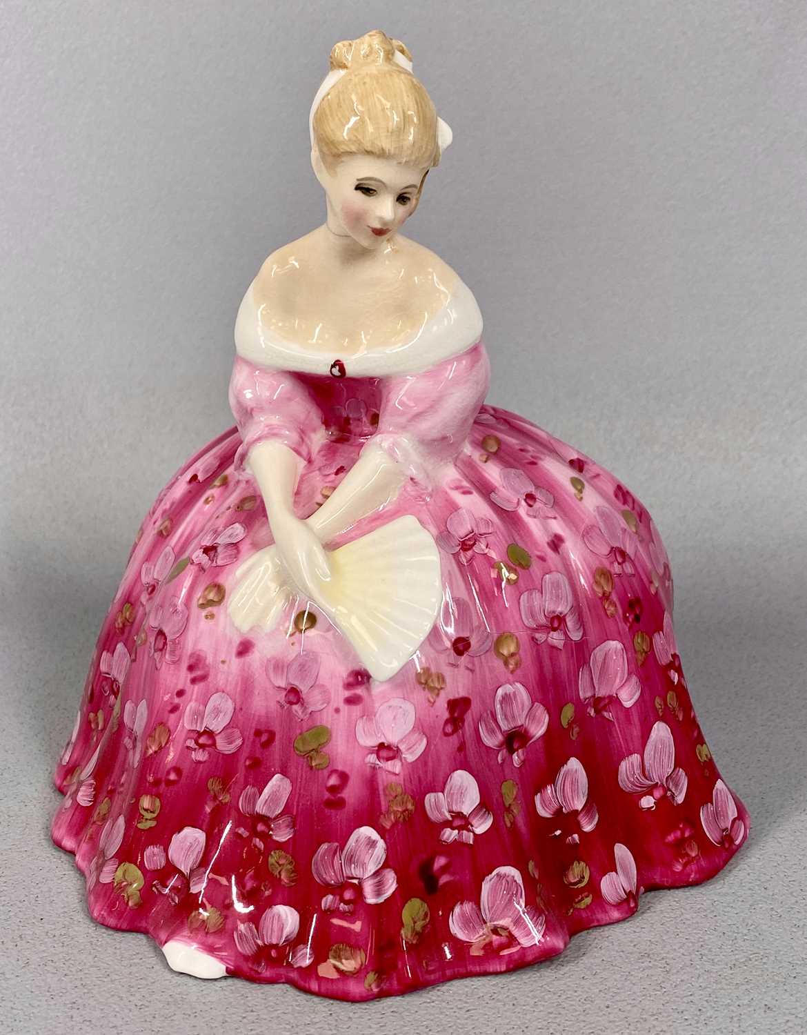 FIVE ROYAL DOULTON LADY FIGURINES, Victoria HN2471, Adrienne HN2304, Michelle HN2234, Vanity - Image 4 of 5