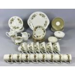 ROYAL DOULTON LARCHMONT PART COFFEE SERVICE / ROYAL ADDERLEY ARCADIA PART TEA SERVICE, 18 and 21