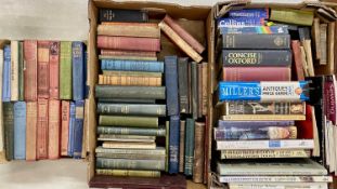 ANTIQUE COLLECTORS REFERENCE BOOKS, GUIDES & A QUANTITY OF VINTAGE BOOKS, three boxes Provenance: