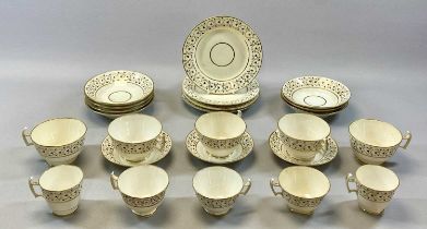 JOHN ROSE COALPORT TEA SERVICE circa 1820, 24 pieces Provenance: private collection Ynys Mon