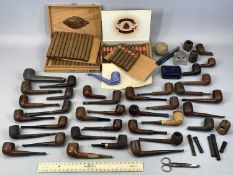 COLLECTION OF SMOKING ACCESSORIES, including tobacco pipes, makers including Ben Wade, Stonehaven