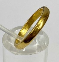 22CT GOLD WEDDING BAND, mid O-P, Birmingham 1932 date stamp, 4.4gms Provenance: deceased estate